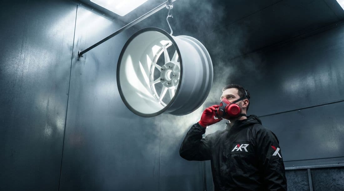 Jante suspendue en cabine de peinture AXR